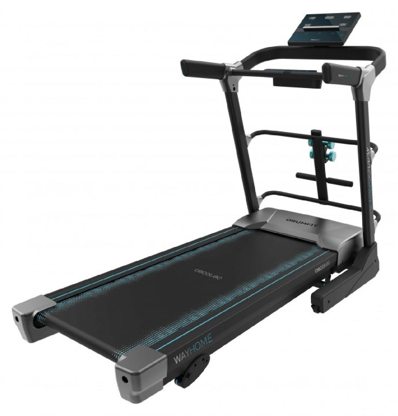 Cecotec DrumFit WayHome 1800 Runner Sprint, 120 kg, 1 km/h, 18 km/h, Kalorien, Distanz, Geschwindigkeit, Zeit, Schwarz, Manuell