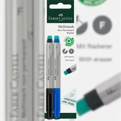 Faber-Castell Marker Multimark non-perm. F 2x in Blisterkarte