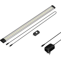ledscom.de LED Unterbau-Leuchte Siris mit Netzteil, Bewegungsmelder, flach, 50cm, 531lm, warm-weiß