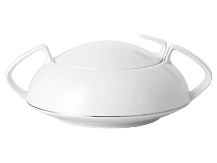 Rosenthal TAC Gropius Platin Schüssel mit Deckel 1,6 l