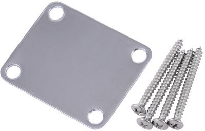 Fender Neck Plate Vintage Plain Chrom