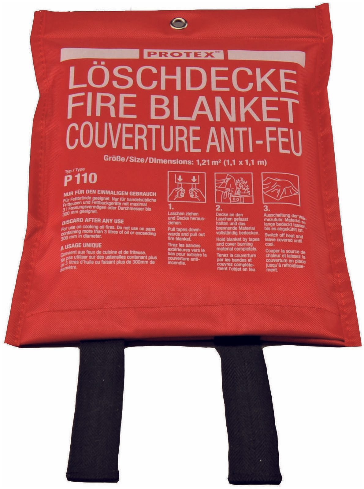 PROTEX Feuerlöschdecke Glasfasergewebe 002515.2947