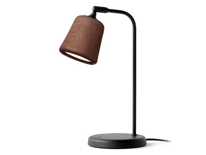 New Works Lampe de table Material Smoked oak