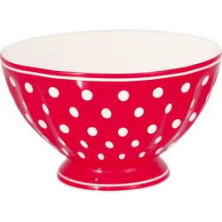 GreenGate French Bowl, Müslischale Dotty, Ø 10 cm, Höhe 6 cm, rot