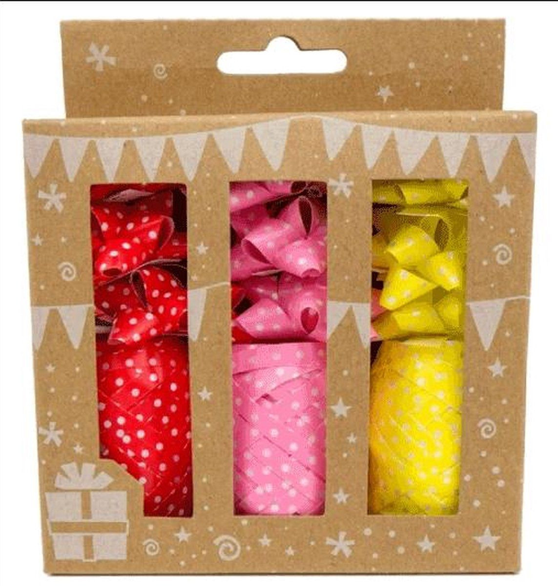 IG Design Group RB-09527-LS Krullint en starbow Rood Roze Geel