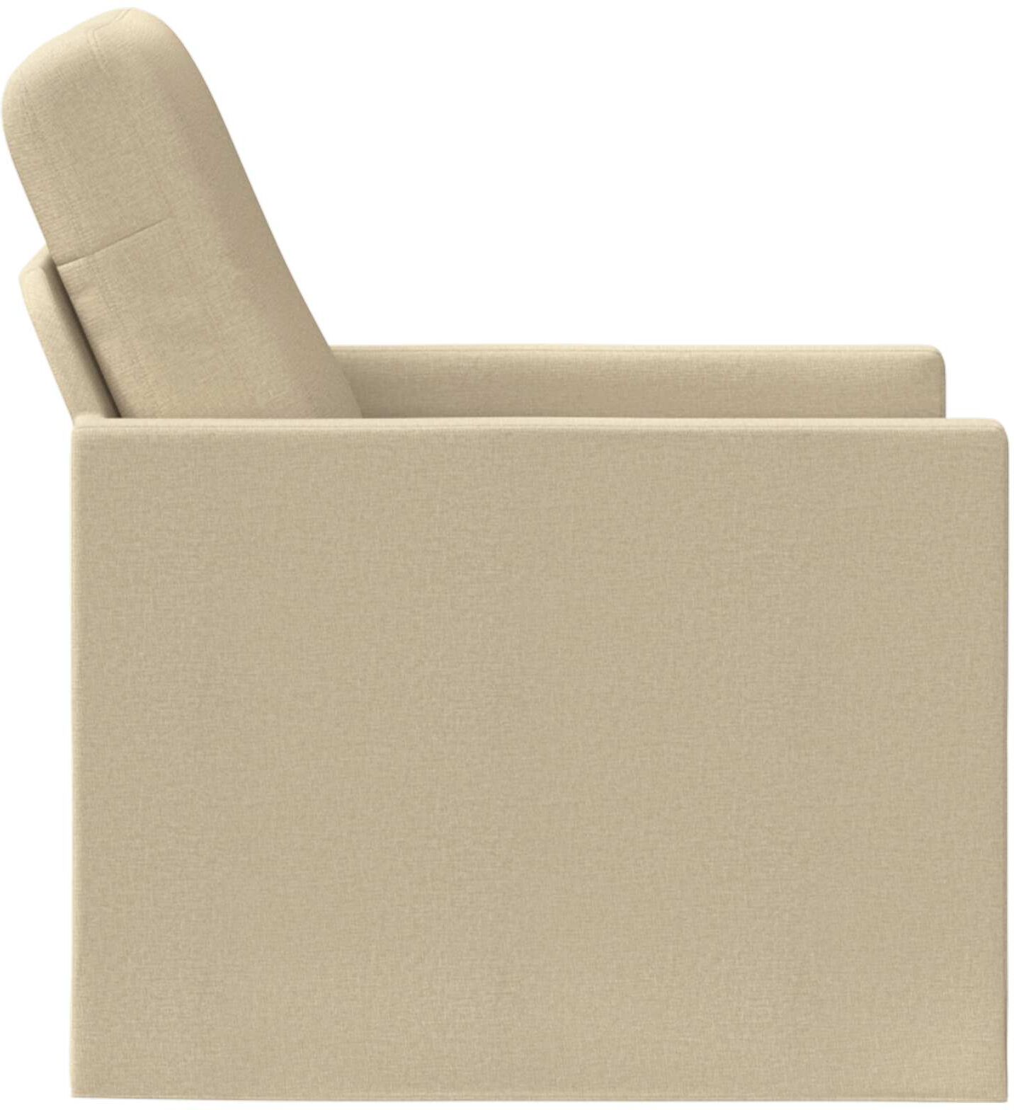 vidaXL Fauteuil Crème 70 x 81 x 82 cm Tissu