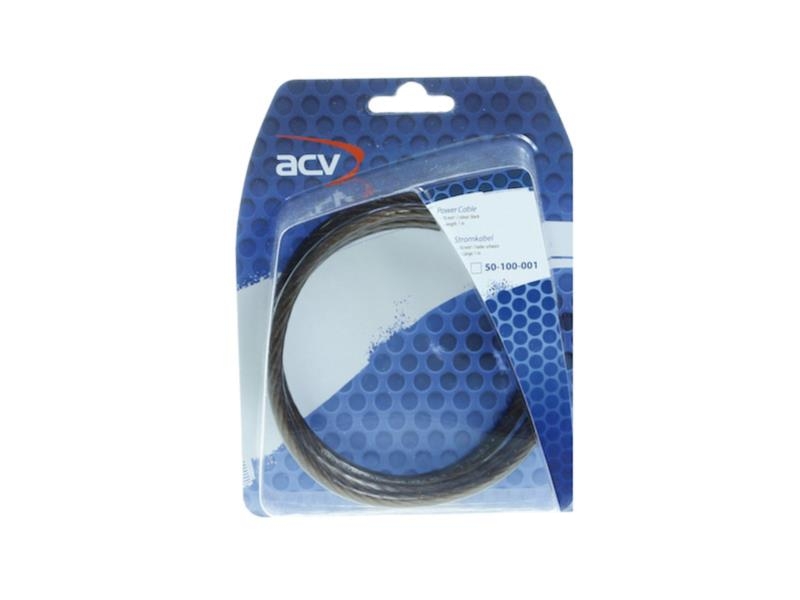 ACV Stromkabel 10² schwarz 1 Meter