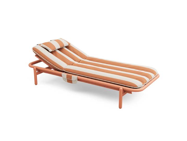 Fatboy - Sunbun Outdoor Daybed, terracotta / stripe orange