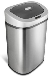 NINESTARS 21.1-gallon Motion Sensor Stainless Steel Trashcan DZT-80-4