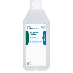 Dr.Schumacher Desinfektionsmittel Descosept Spezial, für Flächen und Instrumente, ohne Alkohol, Flasche 1 Liter