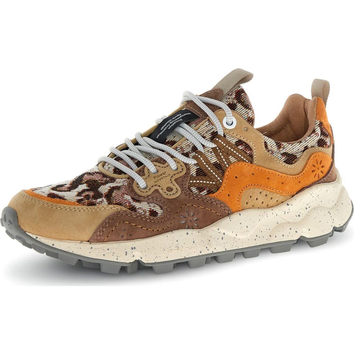 Flower Mountain Yamano 3 Woman light orange-brown-orange (39-1G48) 39 2017817-39-1G48-39