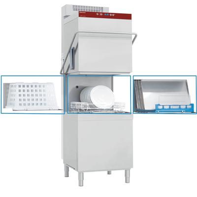 Diamond Haubenspülmaschine, Körbe 600x500 mm + Softener kontinuierlich + Dampfkondensator-Wärmerückgewinnung (DCR37/6-AC-RC)