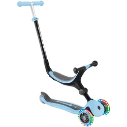 Globber Scooter Go-Up 3in1 mit Leuchtrollen, hellblau