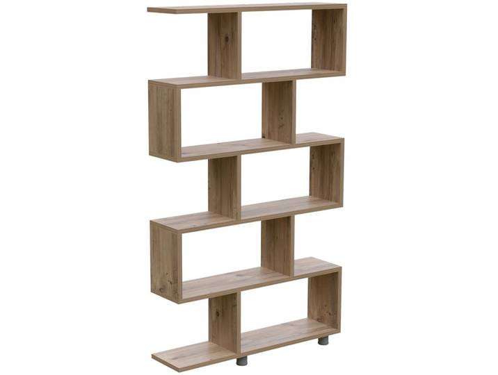 Bücherregal Yemek Kiefer Melaninbeschichtetes Mischholz (Holzwerkstoff) B 90 H 156 cm - Bücherregal