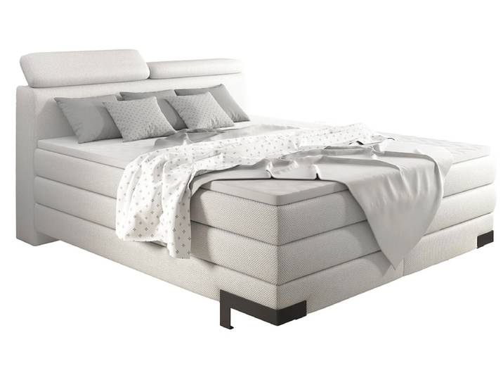 Boxspringbett KANO hellgrau 180x200cm weich