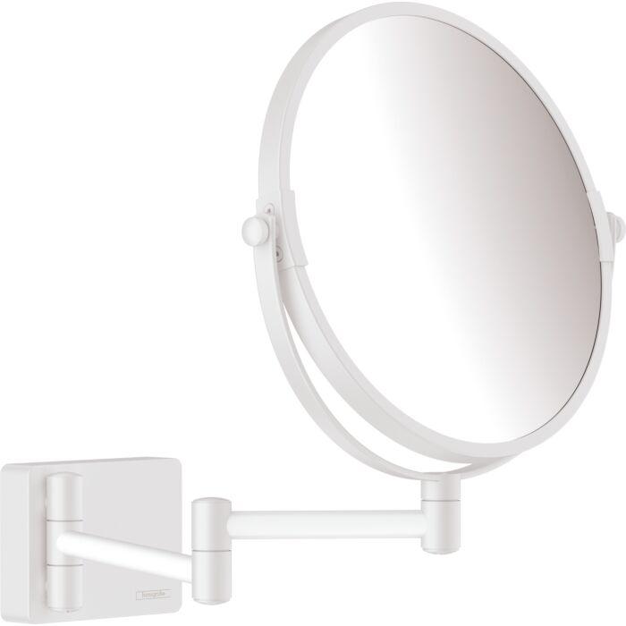 hansgrohe AddStoris Rasierspiegel 41791700 Vergrößerung 1-fach, 3-fach, Wandmontage, weiß matt