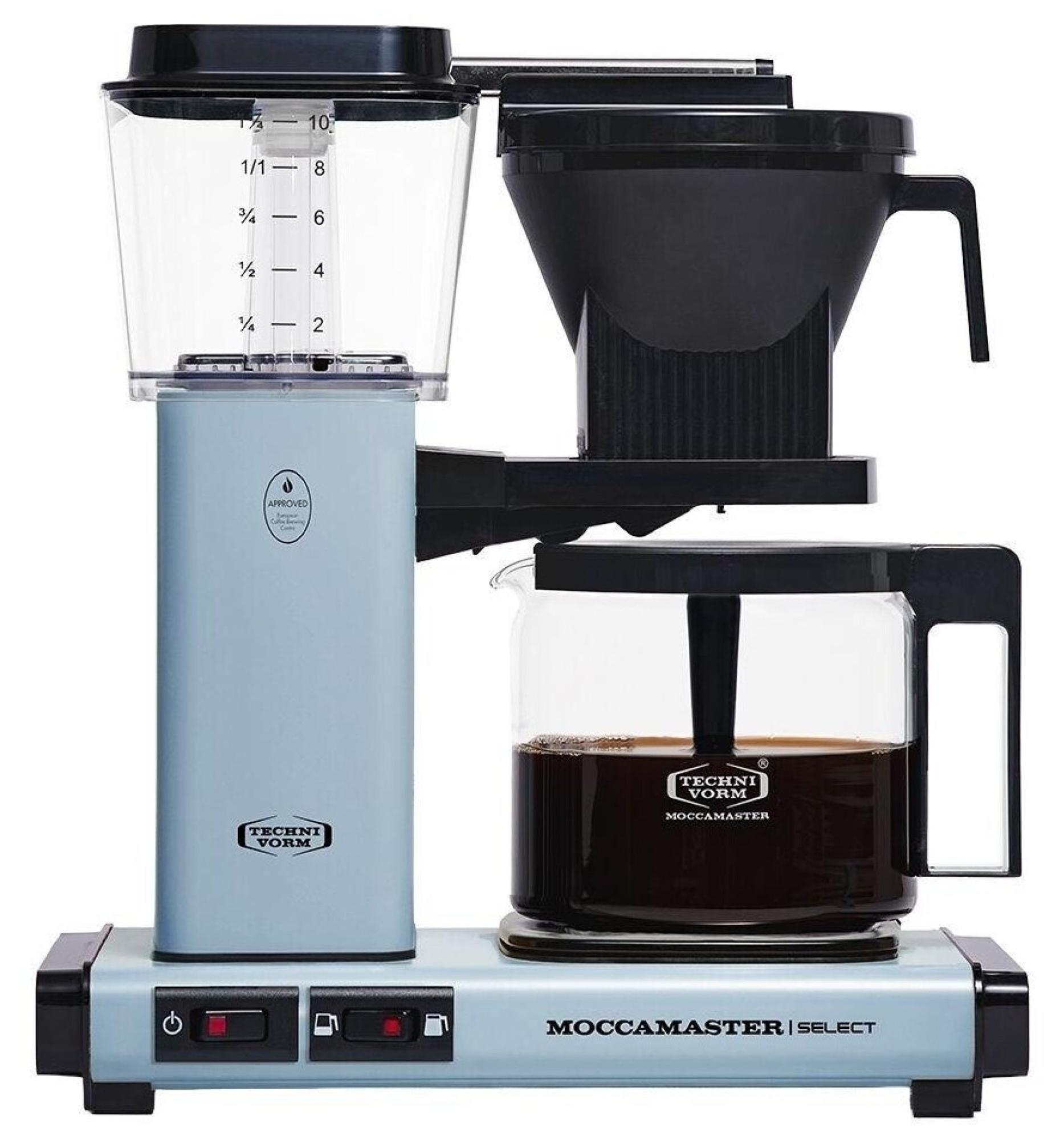 Moccamaster KBG Select, Filterkaffeemaschine, 1,25 l, Gemahlener Kaffee, 1520 W, Schwarz, Blau