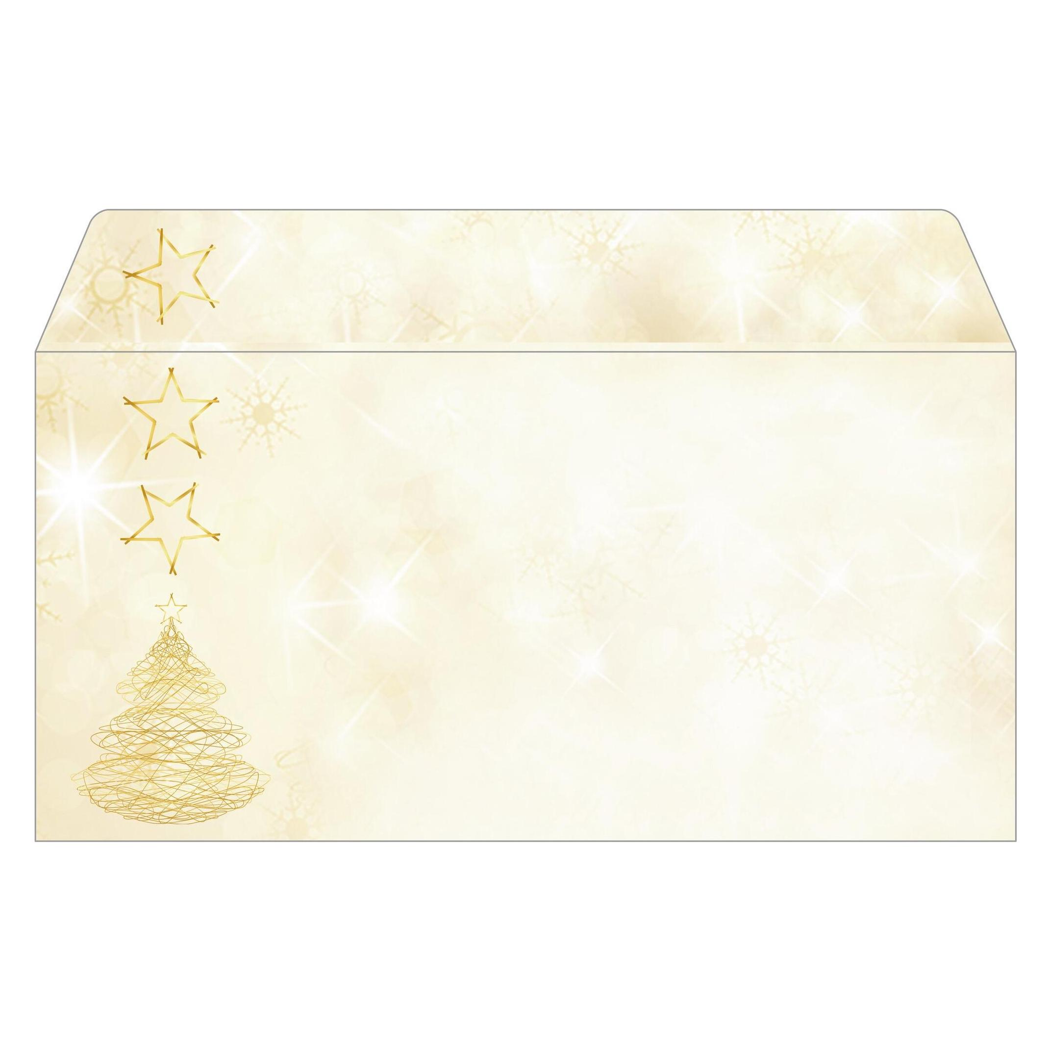 Sigel Weihnachts-Umschlag Graceful Christmas (DL, 50x) (DU083)