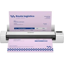 Brother, Scanner, DS940DWETJ1 DS-940DW Mobiler A4-Scanner, beidseitig – 15 Seiten/Min. – 600 x 600 dpi – chemisches (USB, WLAN)