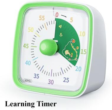 Discount Dollar Deals Visual Pomodoro Study Timer For Kids Digital Countdown Clock white