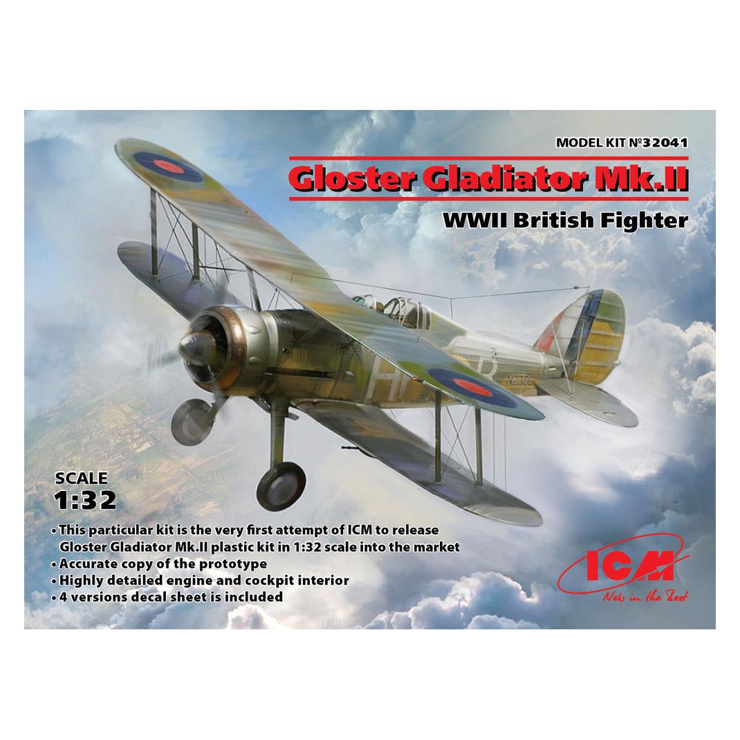 ICM Gloster Gladiator Mk.II, WWII British Fighter (32041)