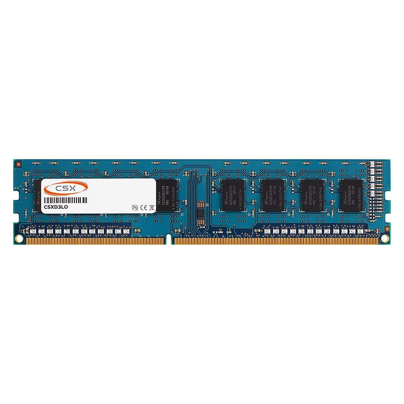 CSX Memória Desktop - 8GB DDR3 (1600Mhz, 16chip, CL11, Low Voltage, 1.35V) (1 x 8GB, 1600 MHz, DDR3-RAM, DIMM) (RAMCSXD3LO1600L2R88GB)