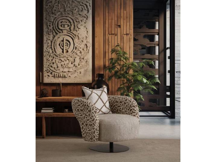 JVmoebel Loungesessel Beiger Stoffsessel von JVMoebel mit modernem Design und hohem Komfort (Packung, 1-St., Beiger Stoffsessel für dein Wohnzimmer)