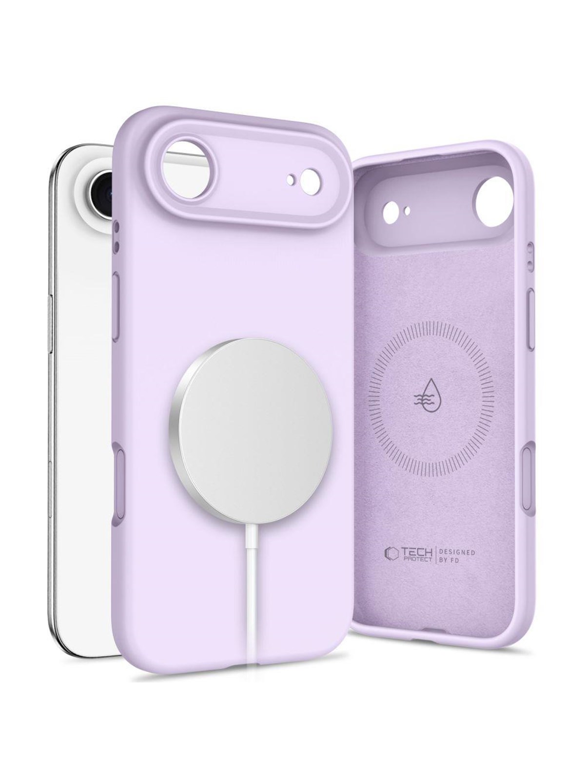 Tech-Protect Silicone MagSafe Case for iPhone 17 Air - Purple
