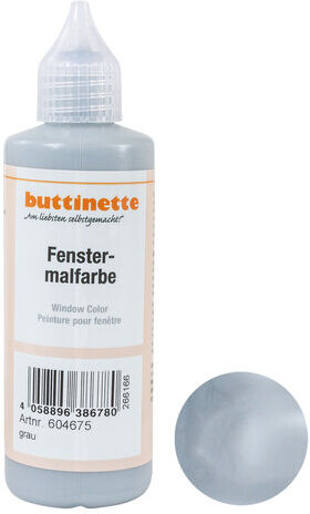 buttinette Fensterfarbe, in verschiedenen Farbtönen, 80 ml