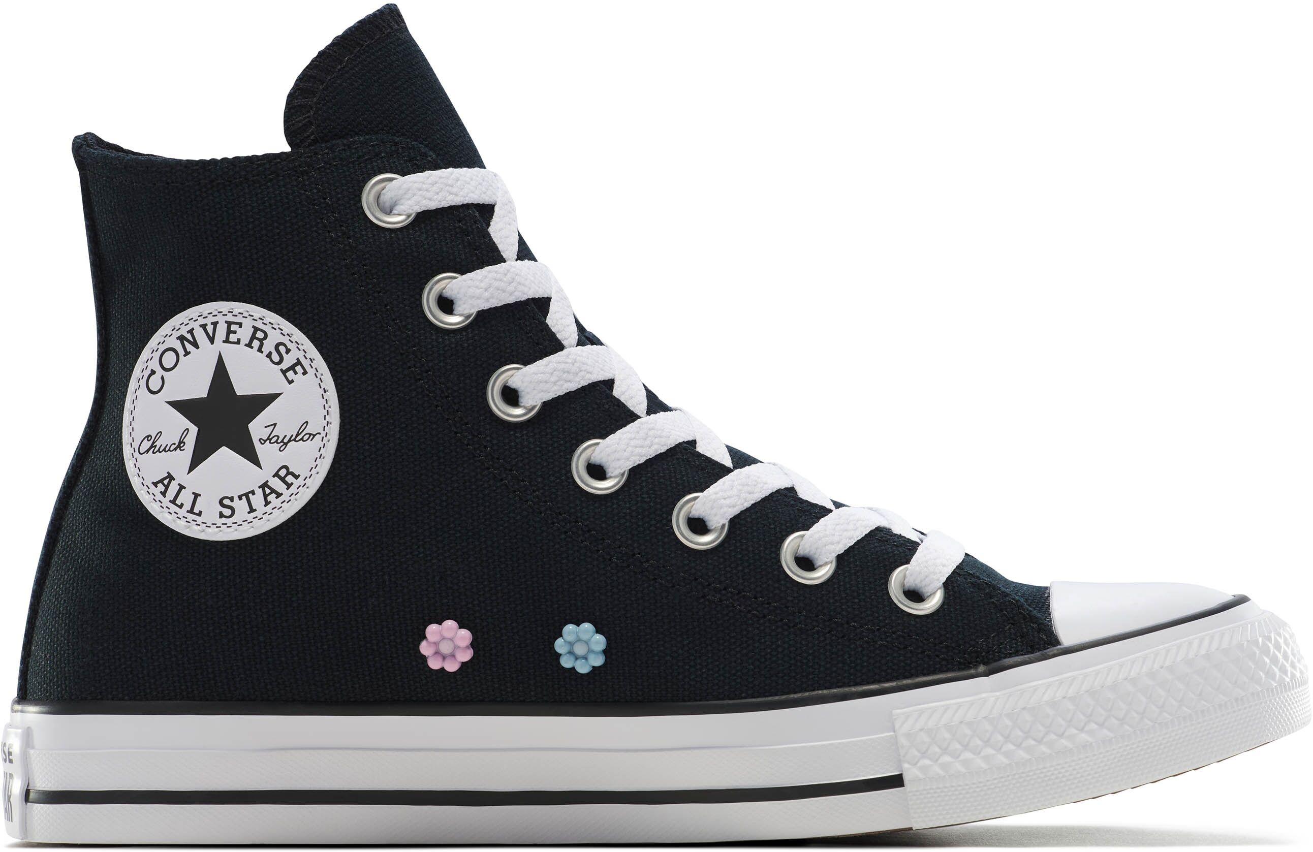 Sneaker CONVERSE "CHUCK TAYLOR ALL STAR ST", Damen, Gr. 37, schwarz (schwarz, new fo), Textil, Schuhe Sneaker, pour le quotidien et les loisirs, semelle en caoutchouc, style sportif schwarz, new fo 37