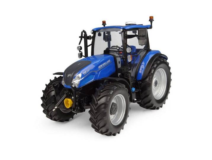 Universal Hobbies Modelltraktor Universal Hobbies New Holland T5.120 Traktor mit silbergrauen Felgen, Maßstab 1:32
