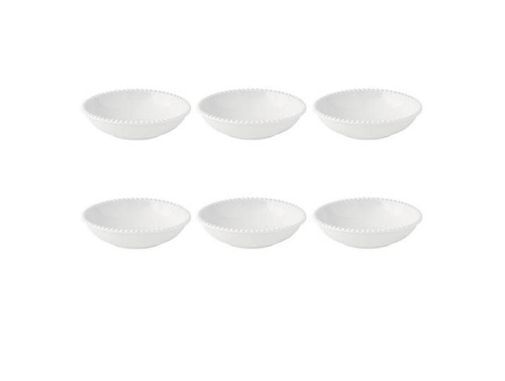 EasyLife Suppenteller Tiffany, Spülmaschinengeeignet, Weiß, Punkte, H: cm