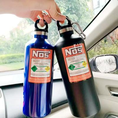 Inspire Essentials NOS Racing Style Stainless Steel Thermos Cup silver