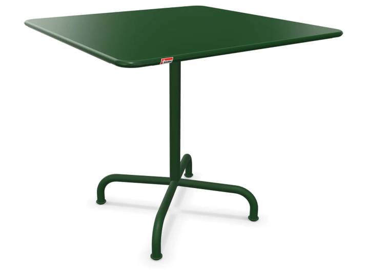 Metall-Tisch Rigi Quadratisch von Schaffner / Farbe: Tannengrün / Grösse: 80 x 80 cm