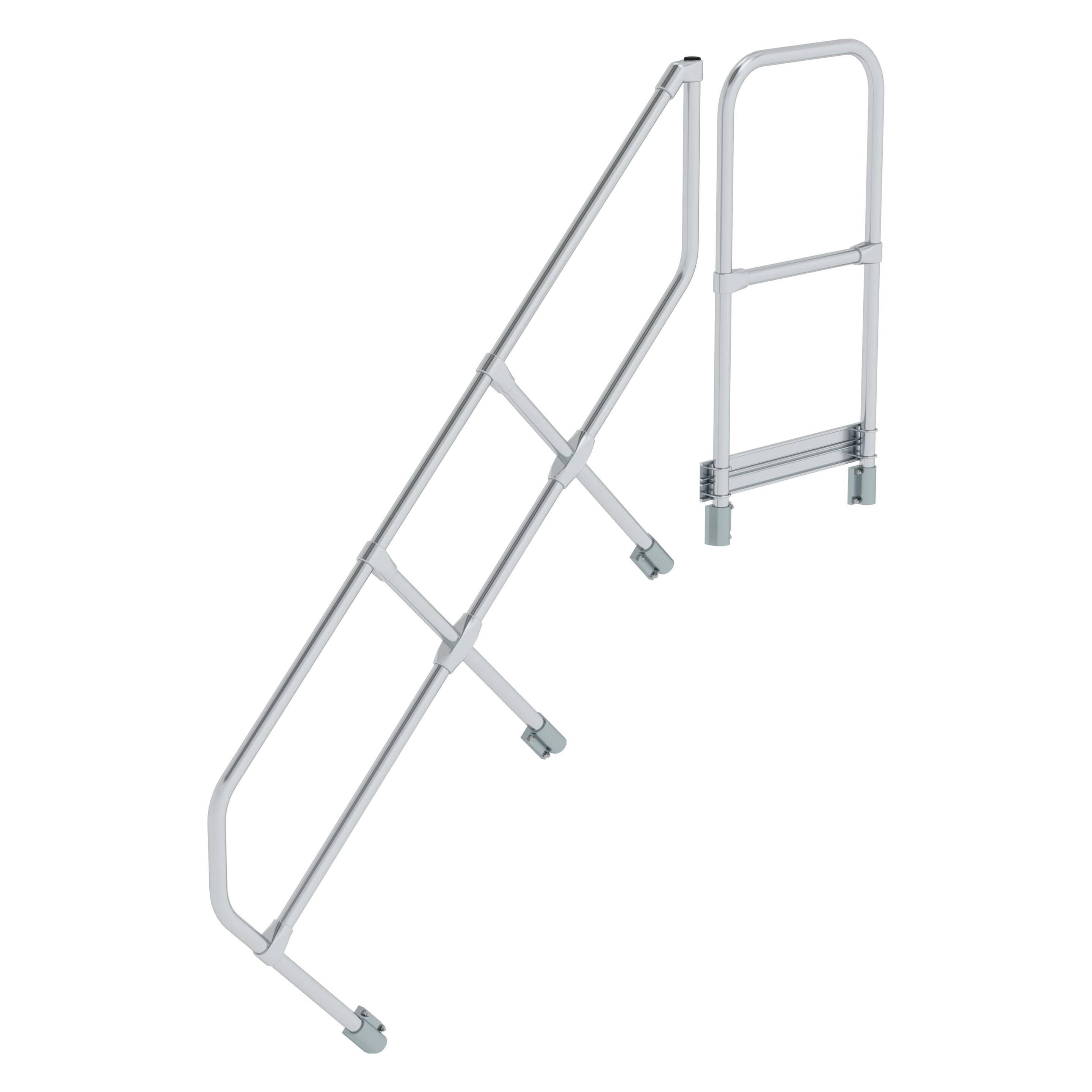 Munk Zweiter Handlauf für Treppe mit Plattform 45° 6 Stufen (600506)