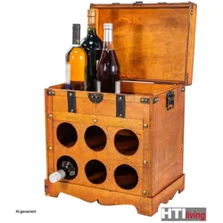 HTI-Living, Weinregal, Alistair (6 Flaschen, 39 x 28 x 44 cm)