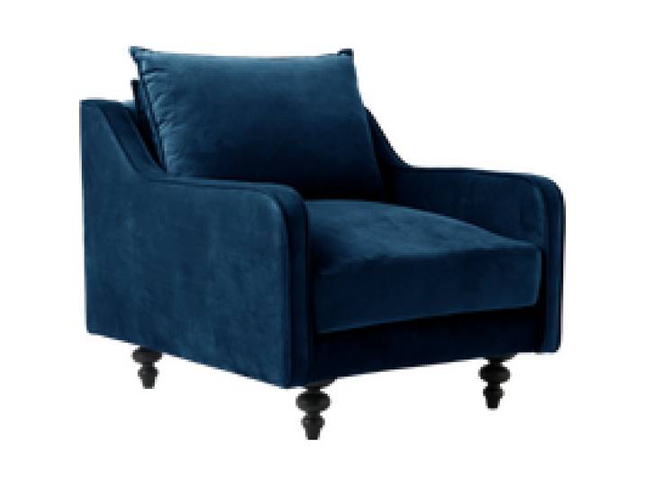 Fauteuil velours Orso
