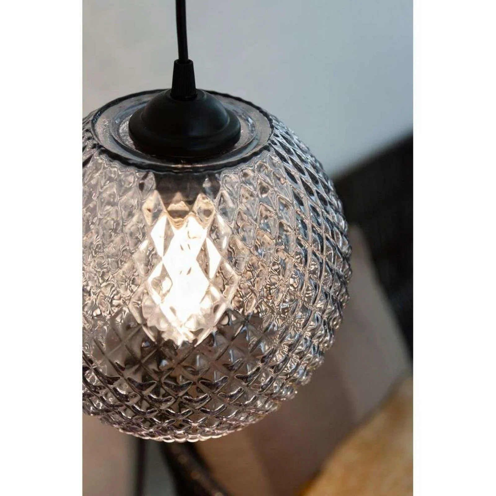 Halo Design Nobb Ball Hanglamp Smoke Ø22 cm - Glazen Bolvormige Pendellamp