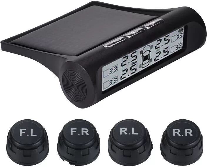 INF Solar TPMS Reifendruckkontrollsystem mit LCD-Anzeige