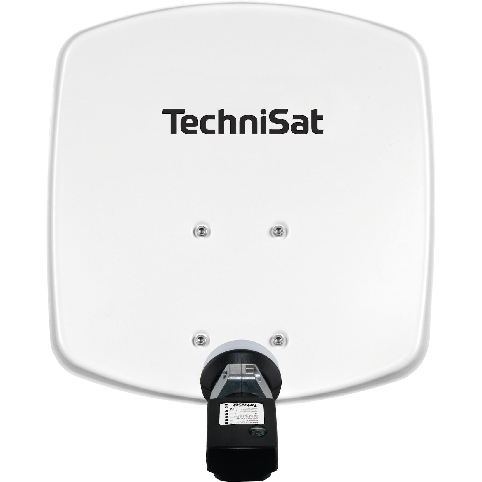 TechniSat DIGIDISH 33 Sat-Schüssel mit V/H-LNB & Satfinder, 1 TN polarweiß