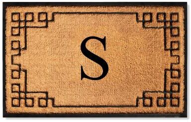 A1 Home Collections Natural Coir & Rubber Door Mat, Heavy Duty, Dirt Trapping, Thick & Durable Outdoor Entry Mat