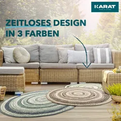 Karat Karat Wohnteppich   Zoe   Beige-Grau