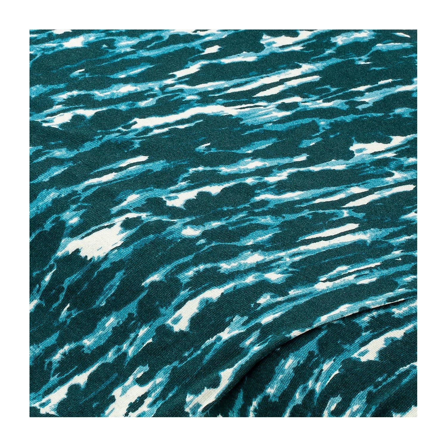 Viskose-Jersey "Batik", petrol