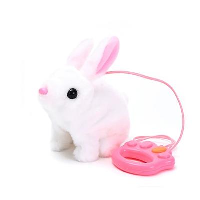 Mein realistisches Kaninchen-Spielzeug Interaktive elektronische Haustier-Spielzeuge Kaninchen können gehen Ostern Plüschstofftier Kaninchen Spielzeug Bildungs Spielsachen für Kinder