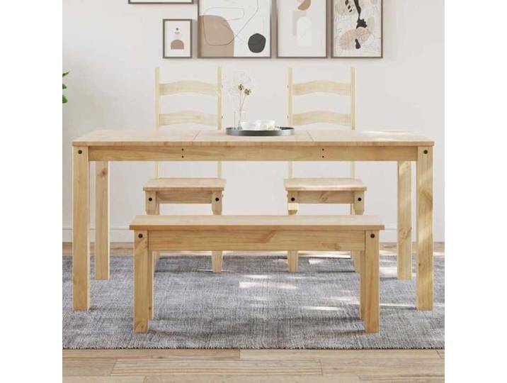 SALE Boutique Table de salon(1 pcs) SOLDES CHIC Brun Table à manger - Construction Solide - Panama 160x80x75cm bois massif de pin _