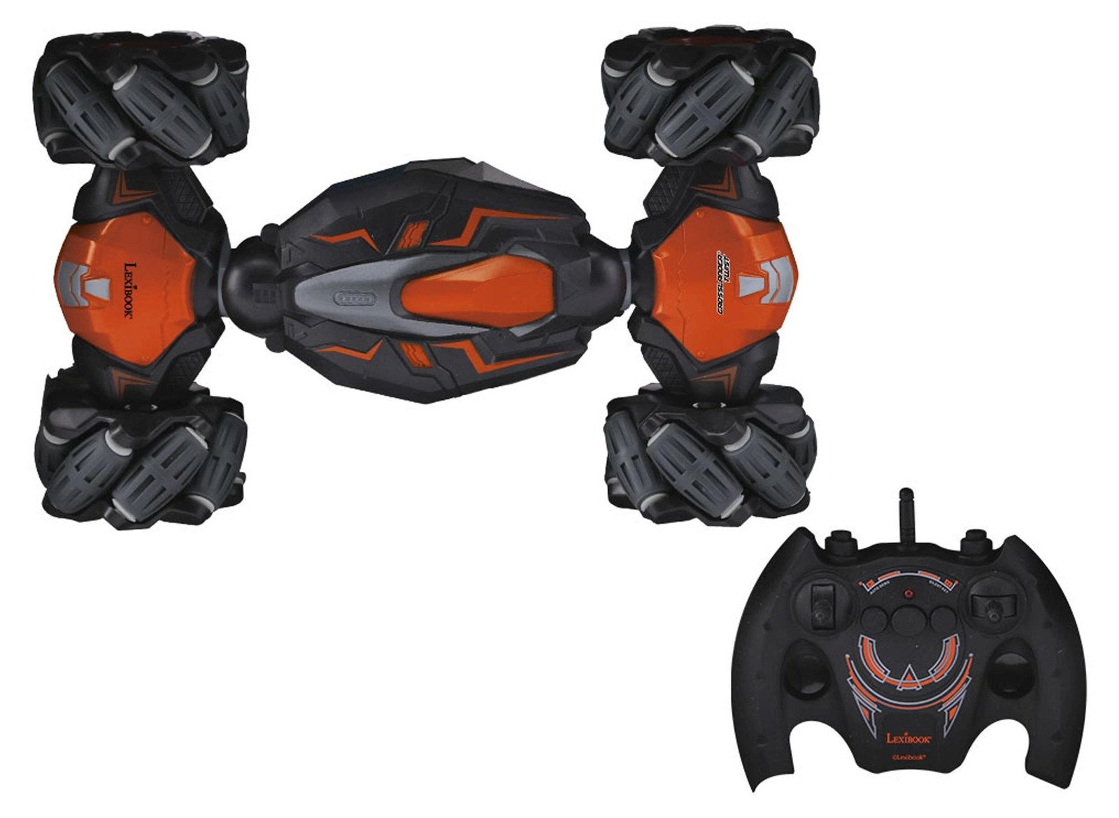 Lexibook CROSSLANDER Twist Oplaadbare stuntauto met 360 graden draaibeweging en lichteffecten