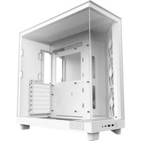H6 Flow , Tower-Gehäuse weiß, Tempered Glass