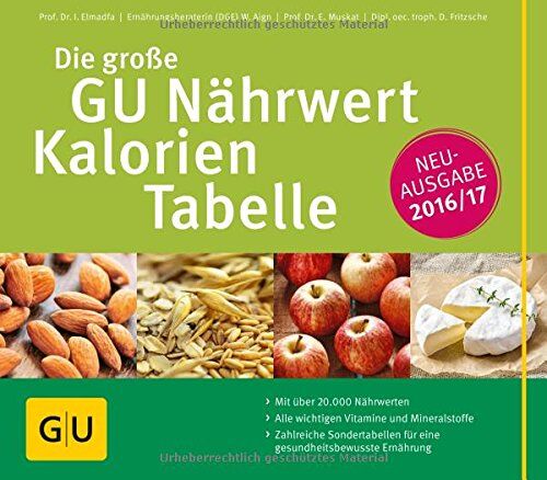 Ibrahim Elmadfa - Die große GU Nährwert-Kalorien-Tabelle 2016/17 (GU Tabellen) - Preis vom 30.09.2026 09:01:18 h