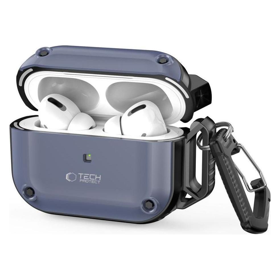Tech-Protect ROUGH HOOK Apple AIRPODS PRO 1 / 2 STEEL BLUE (Kopfhörer Hülle) (26266-0)