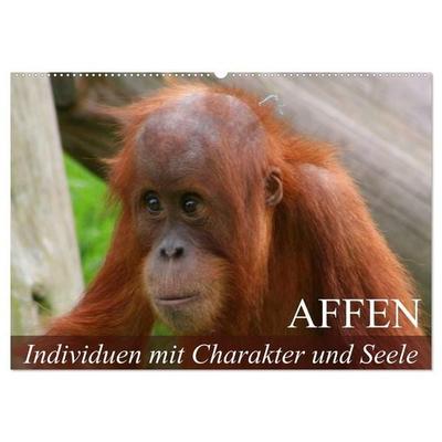Affen - Individuen mit Charakter und Seele (Wandkalender 2027 DIN A2 quer), CALVENDO Monatskalender